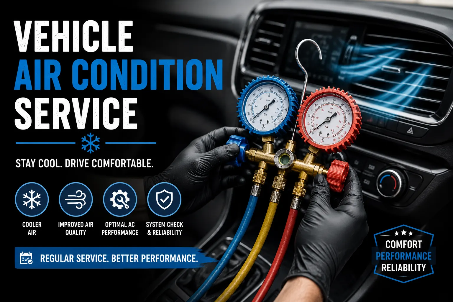 Vehicle air conditioning service